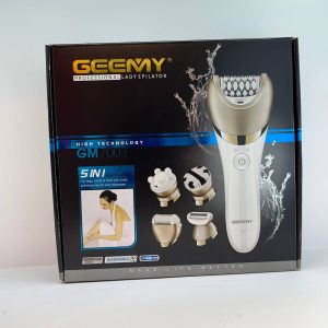 اپیلاتور چندکاره جیمی مدل GM-7003 – دستگاه اصلاح، شیو و سنگ پا با سری‌های متنوع برای بانوان همراه گارانتی و ضمانت نامه کتبی