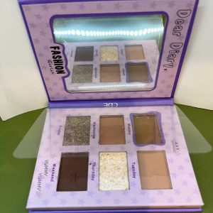 پالت سایه چشم Dear Diary مدل Fashion Girl – شامل رنگ‌های مات، براق و گلیتری با طراحی بنفش و آینه‌دار در بازرگانی سوشیان منطقه آزاد انزلی