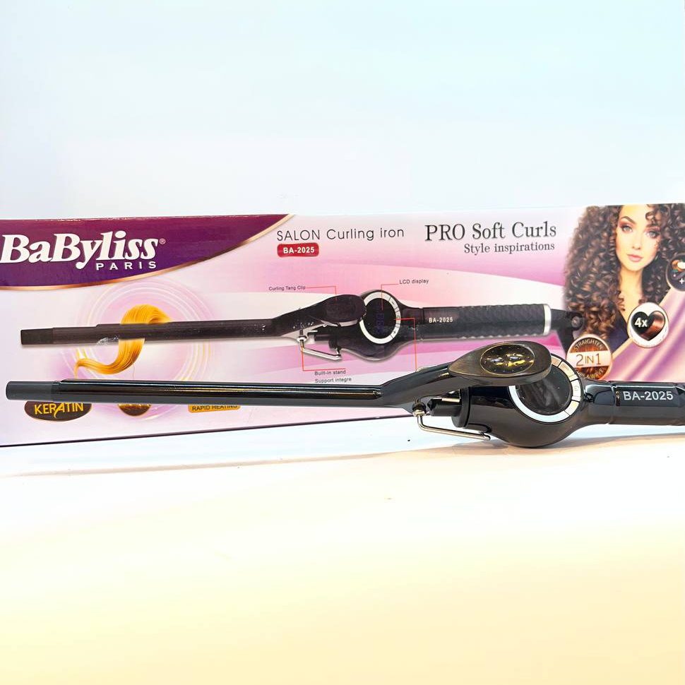 بابلیس مدادی 9 میل Babyliss Paris بابلیس مدادی 9 میل Babyliss Paris مدل BA-2025 مخصوص فر ریز حرفهای – با گارانتی طلایی سوشیان و طراحی خوشدست همراه گارانتی طلایی بازرگانی سوشیان